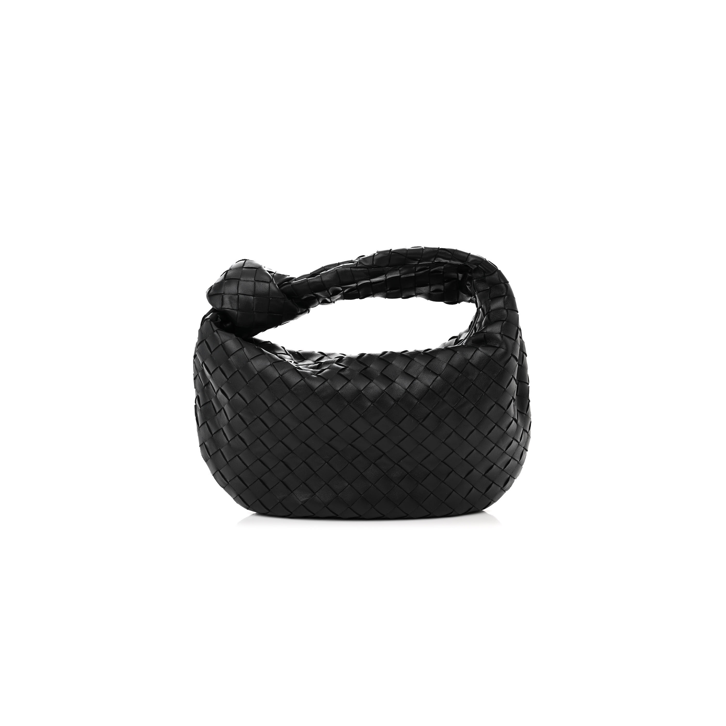 BOTTEGA VENETA NAPPA INTRECCIATO TEEN JODIE HOBO BLACK  (37*25*8cm)